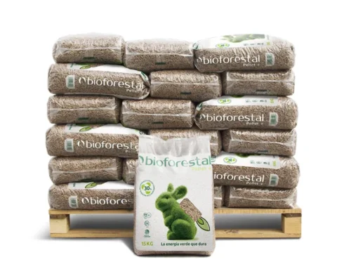 Palet de 42 sacos de pellet BIOFORESTAL