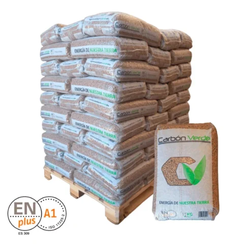 Carbón Verde Pellet – 77 sacos 15kg