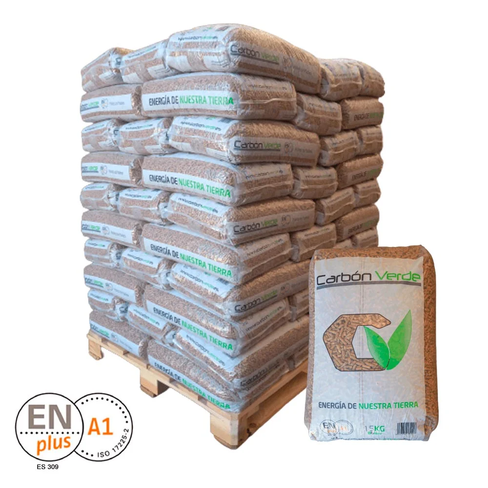 Carbón Verde Pellet – 77 sacos 15kg