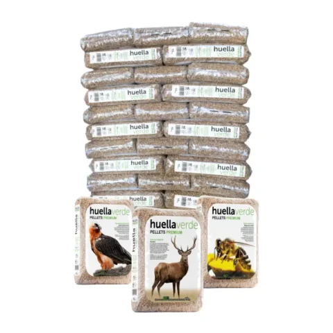 Palet de Pellet Huella Verde 77 uds A1+ 15kg