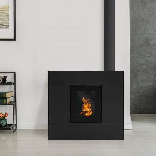 Estufa de Pellet Estanca EMAFLAM SYLA 9 kW Negra - Imagen 6