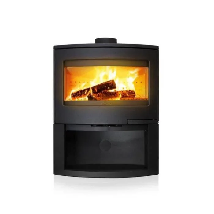 Estufa de leña INVICTA Calcias Steel 9 kW – Volumen de calefacción 200 m3